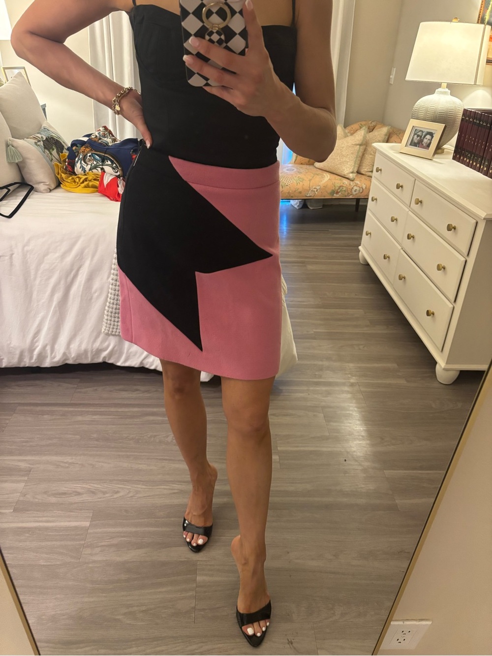 MSGM Milano Colorblock Wool Mini Skirt | IT 42 (US 6)